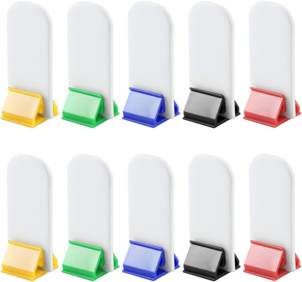 50 Pack Colorful Game Card Stands, 50 Pieces White Blank Game Board Marker for DIY Board Game Party Favor