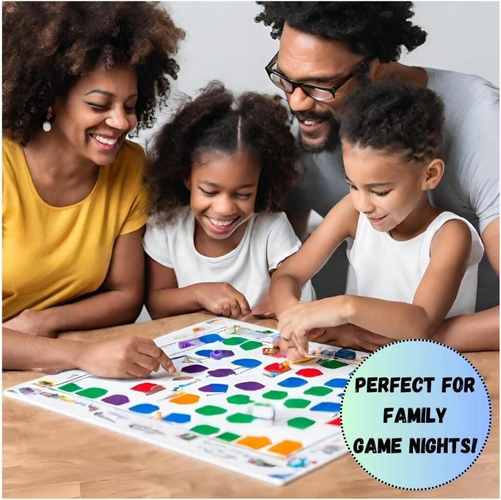 Madanar Blank Create Your Own Board Game Kit DIY 143 Piece Set - Perfect for School Projects: Blank Game Board, Spinner, Playing Cards, Dice, Sand Timer, Pawns, Storage Box, and More - Fun for Family