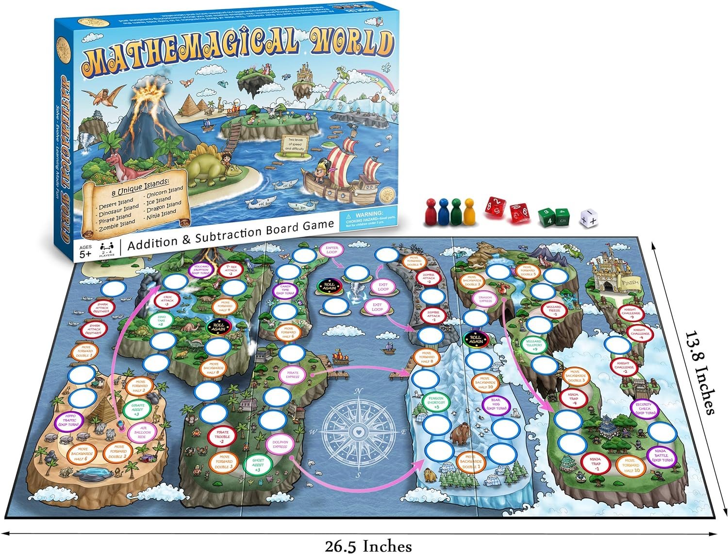 Mathemagical World – Addition & Subtraction Math Board Game for Kids Review