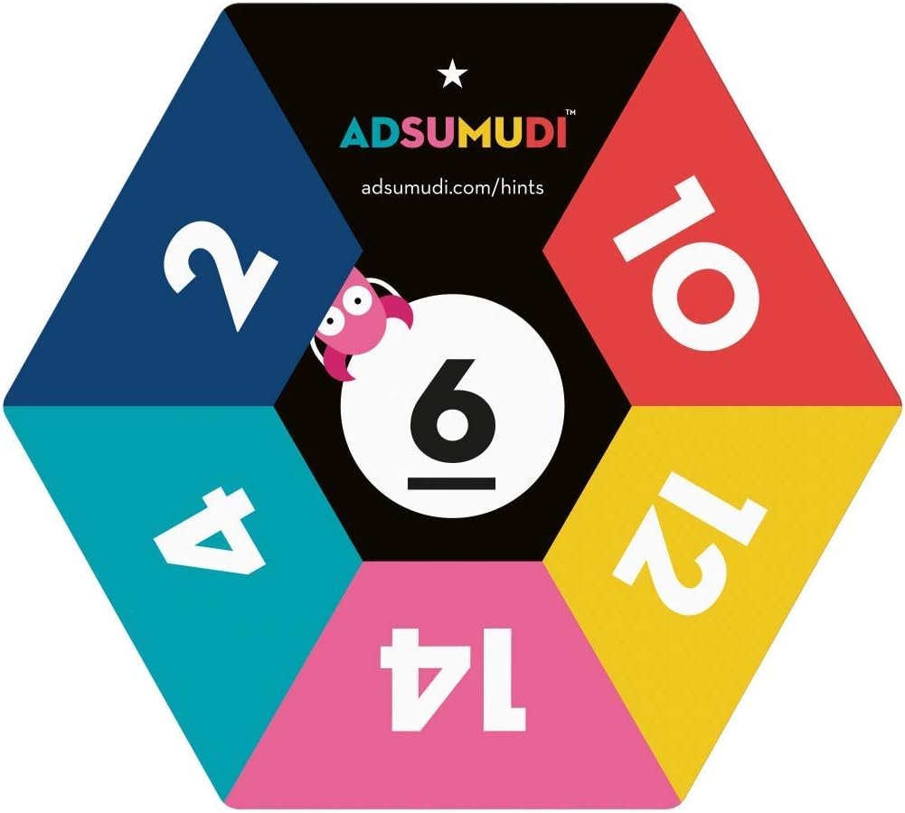 Adsumudi Math Game - The Monstrously Fun, Smart Game for Kids to Practice Multiplication, Division, Addition and Subtraction - Great for Kids Ages 8-12