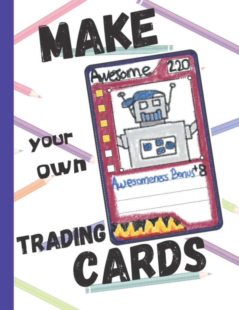 Make your own trading cards: Draw your own trading cards | A large 8.5’’ x 11’’ sketchbook for kids age 6 and up.     Paperback – November 15, 2020